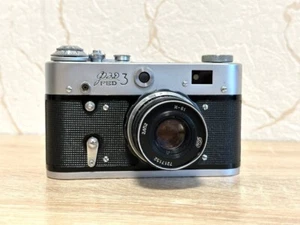 FED 3 Vintage 35mm Film Camera Rangefinder Lens Industar-61 ussr Soviet - Picture 1 of 13