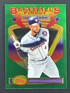 GEORGE SPRINGER 2020 Topps Finest Flashbacks #105 Houston Astros - Picture 1 of 2