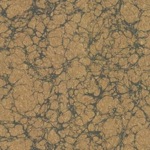 Wallpaper Designer Black Brown Real Cork Calacatta Faux Marble ,60 sq ft bolt - Picture 1 of 1