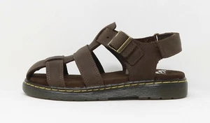 Dr Martens Big Kids Children Youths Boys Girls Sailor Fisherman Brown Sandals - Picture 1 of 6