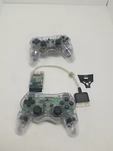 Wireless Controller Nyko 81585 Clear PlayStation 2 w/Adapter PARTS ONLY. READ - Picture 1 of 6