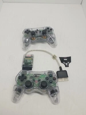 Wireless Controller Nyko 81585 Clear PlayStation 2 w/Adapter PARTS ONLY. READ - Image 1 of 4