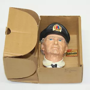 PRISTINE BOSSONS CHALKWARE HEAD SEA CAPTAIN retired 1972 #84 ENGLAND w BOX, TAG - Picture 1 of 12