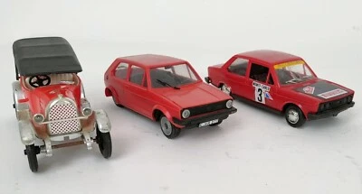 3 Auto Modelli plastica PVC GOLF ESCI+FV FIAT Torpedo 501+polistil 131 1:24 -50C - Immagine 1 di 4
