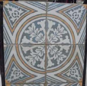 FS QUILTER 45 X 45cm PATTERNED FLOOR TILES IN A JOB LOT OF 4 SQ.METERS - Picture 1 of 6
