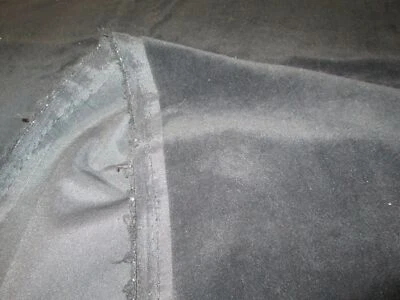 Black Velvet Upholstery Drapery Fabric 54" x 60" - Image 1 of 3