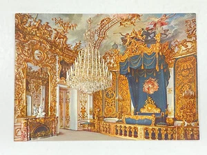 Vintage Postcard Konigsschloss Schloss Linderhof Inside Royal Castle Bedroom - Picture 1 of 2