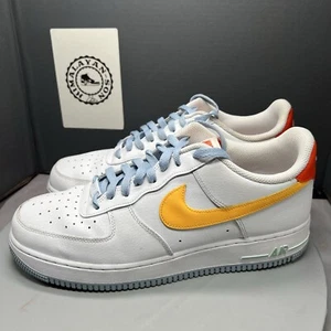 Nike Air Force 1 '07 LV8 Be Kind White Electro Orange DC2196-100 Men Sz 11.5 - Picture 1 of 12