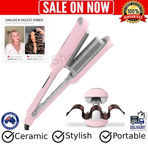 Hair Crimper Waver Hair Tool - Deep Waver Curling Iron, Ionic Beach Waves Curlin - Picture 1 of 7