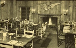 Dining Room White Cupboard Inn Woodstock Vermont Postcard - Bild 1 von 2
