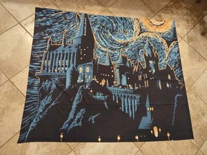 Wall Decor, Hogwarts Starry Night, Wall Tapestry Cloth, 59" X 50" Potter - Picture 1 of 4