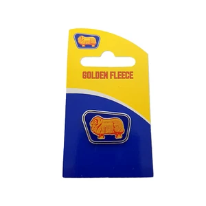 333406 GOLDEN FLEECE MERINO LOGO AUSTRALIAN PETROL COLLECTABLE PIN BADGE ON CARD - Picture 1 of 1