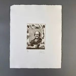Peter Paone Self Portrait in Frame Etching Ed 40 - Picture 1 of 3