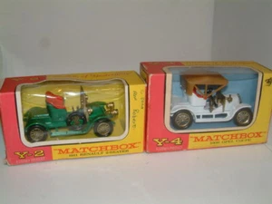 MATCHBOX ,Y2 & Y4, 1911 RENAULT & 1909 OPEL BOXED - Picture 1 of 1