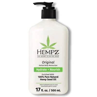 Hempz Original Herbal Body Moisturizer with Hemp Seed Oil 17 Fl Oz Vegan Cream - Image 1 of 4