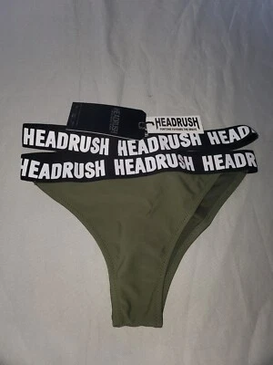 Headrush Bathing Suit Bikini Bottoms Women's Green And Black Size XXS - Image 1 of 4
