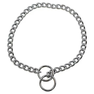 Collar obturador de entrenamiento de tracción de cadena para perros de alta resistencia | Peso ligero | 2,5 mm X 20" Foto 1 de 4