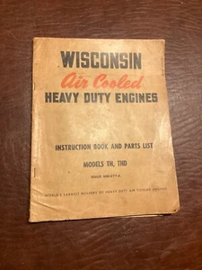 Libro de instrucciones y lista de piezas de motores de alta resistencia refrigerados por aire de Wisconsin envío gratuito - Imagen 1 de 2