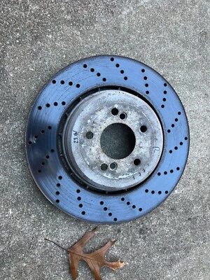 Rotor de freno de disco trasero derecho original BMW M5 M6 OEM 34212282808 69 k millas BONITO Foto 1 de 4