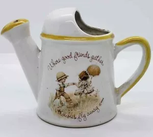 Regadera de gres Gretchen porcelana donde buenos amigos se reúnen Japón 1977 - Imagen 1 de 7