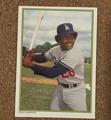 1986 Topps Mail-In Glossy All-Star Collector's Edition Pedro Guerrero #25 - Image 1 of 2