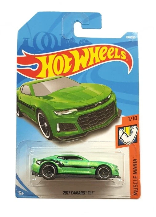 HOT WHEELS FJX73 2017 CAMARO ZL1 1/10 MUSCLE MANIA 188/365 - Image 1 of 1