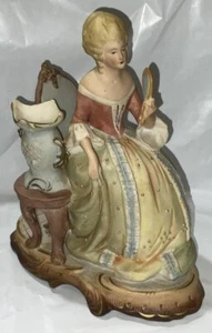 Porzellan Figur Unger Schneider Grafenthal Germany Frauen Spiegel 17995 - Bild 1 von 15