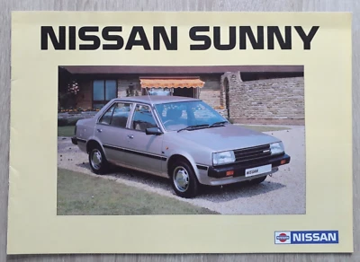 Nissan Sunny Range Brochure 1984 - Saloon Estate Fastback Coupe - Image 1 of 4