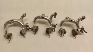 3 Set freni arabesque vintage Shimano 600 EX, pinze + 1 extra - Foto 1 di 4