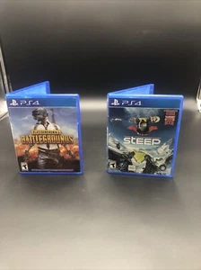 Steep, PlayerUnknown's Battlegrounds (2 juegos Sony PlayStation PS 4) limpiado - Imagen 1 de 9