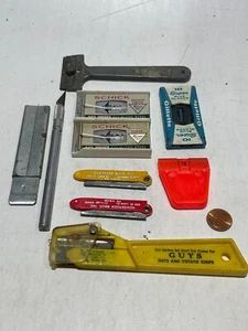 Lotto di 10 taglierine lama rasoio vintage - Foto 1 di 1