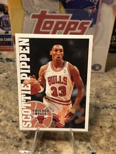 Rare 1995-96 Panini NBA Basketball Stickers Scottie Pippen Chicago Bulls #8