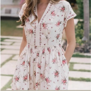 ⭐️Cecily Popeline Picnic Hipster Boho Elegante Elegante Elegante Festa Coquette Art Dress - Foto 1 di 5