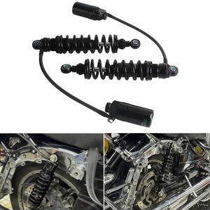 For Harley Touring 1990-Up Black Aluminum Remote Reservoir Rear Suspension Shock - Bild 1 von 12