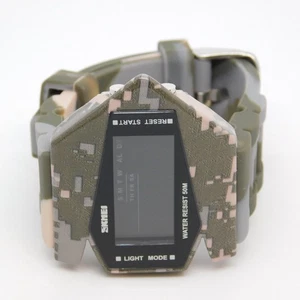 SKMEI 1009 Military Pattern Quartz Digital Men's Watch New Battery - Picture 1 of 9
