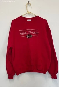 Vintage Nebraska Cornhuskers '94 National Champions Red Sweatshirt - Size L - Picture 1 of 8