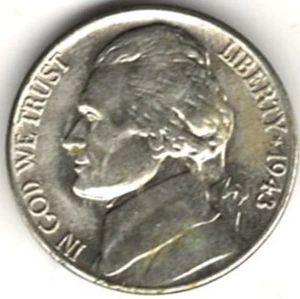 Jefferson 1943 D 35 % plata níquel en buen estado stk 18 - Imagen 1 de 4