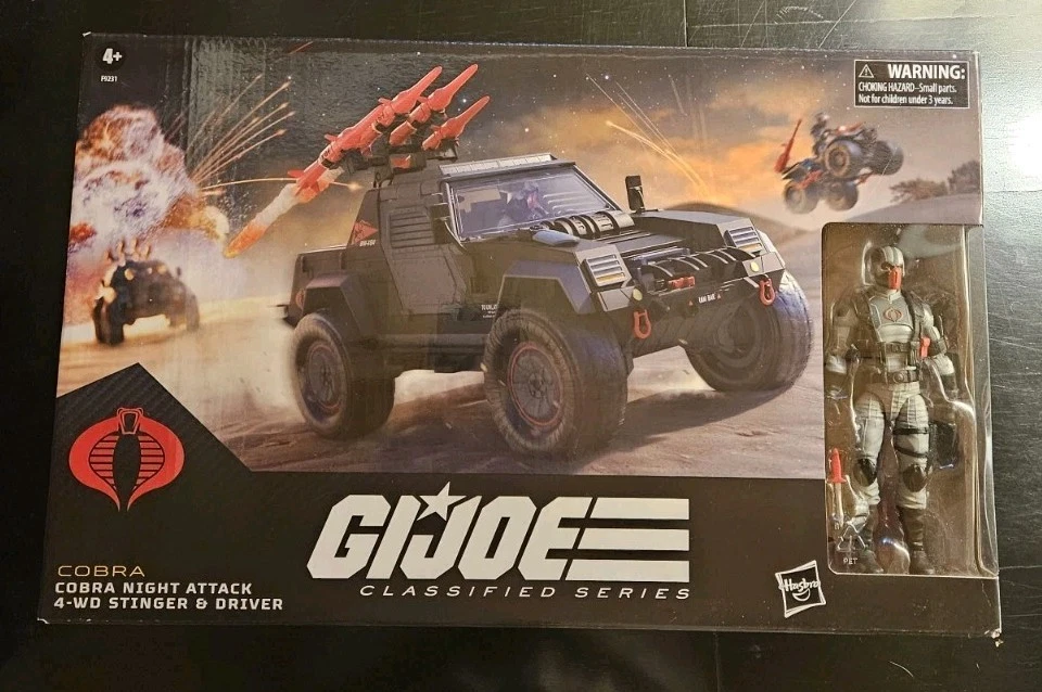 G.I. Joe Cobra Night Attack 4-WD Stinger and Driver Set 2024 Hasbro F9231
