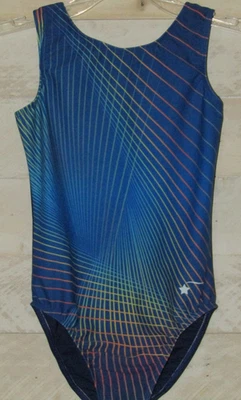 DESTIRA Leotard Super Cool Prism Print Gymnastics CL Childs Girls L - Image 1 of 4