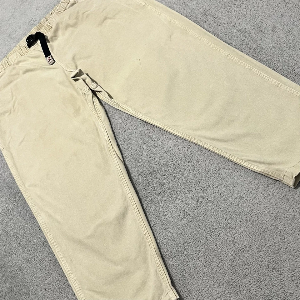 Gramicci 裤子女式 XL 米色宽松斜纹远足复古 G 下装 — 第 1/4 张图片