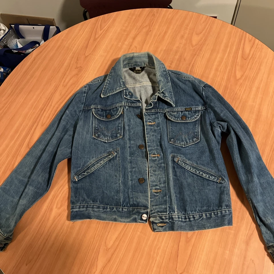 Chaqueta vaquera vintage Maverick Blue Bell con botones talla 40 hecha en EE. UU. Foto 1 de 3