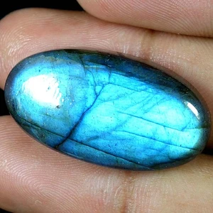 Piedras preciosas cabujón ovalado multi labradorita 100 % naturales 32,90 quilates 17x 31x 06mm - Imagen 1 de 3