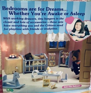 Sylvanian Families Calico Critters Original komplett BABYS BLAU SCHLAFZIMMER - Bild 1 von 10