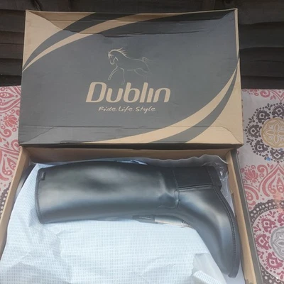 Botas de montar Dublin Universal tipo goma altas, impermeables, talla 5 Foto 1 de 4