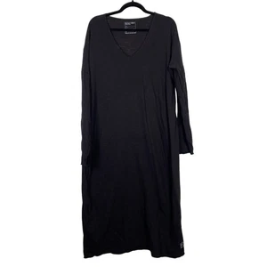 PJ Harlow Poetically Correct Womens XL Long Sleeve Dress Nightgown Black Whimsy - Picture 1 of 5