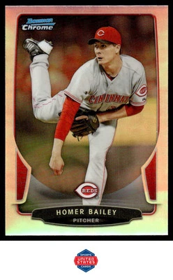 2013 Bowman Chrome #84 Homer Bailey Refractors - Image 1 of 2