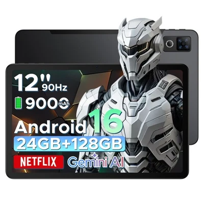 DOOGEE U12 Android 16 Tablet 12 Zoll 9000mAh 24GB+128GB Gemini AI Octa Core 2025 - Bild 1 von 4