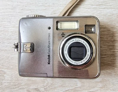 Kodak EasyShare C340 Digital Camera 5.0MP, Silver, 3XOptical Zoom Tested&Working - Image 1 of 4