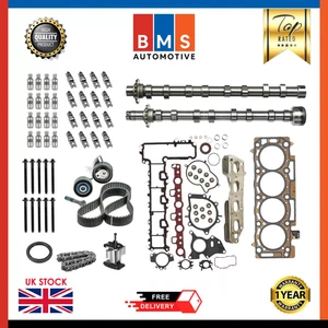 PEUGEOT CITROEN 2.0DIESEL DW10 INTAKE EXHAUST CAMSHAFT WITH ENGINE REBUILD PARTS - Picture 1 of 16