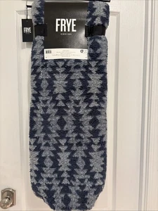 FRYE Azteken Radierung Wende Sherpa Überwurf blau/cremeweiß Farbe Neu mit Etikett 50" x 70" - Bild 1 von 8